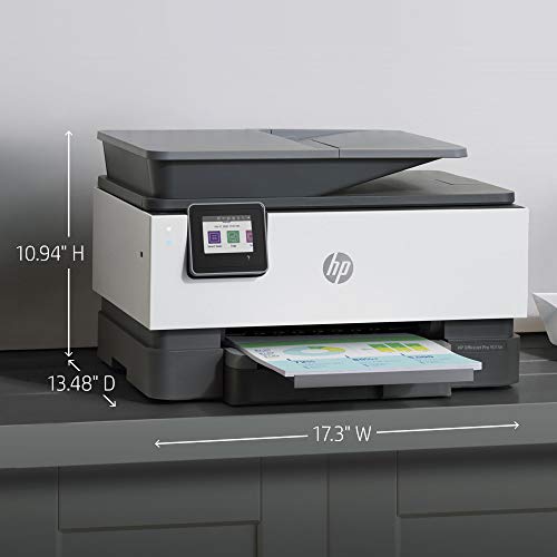 HP OfficeJet Pro 9015e Wireless Color All-in-One Printer with 6 Months Free Ink, Gray (1G5L3A) (Renewed Premium)