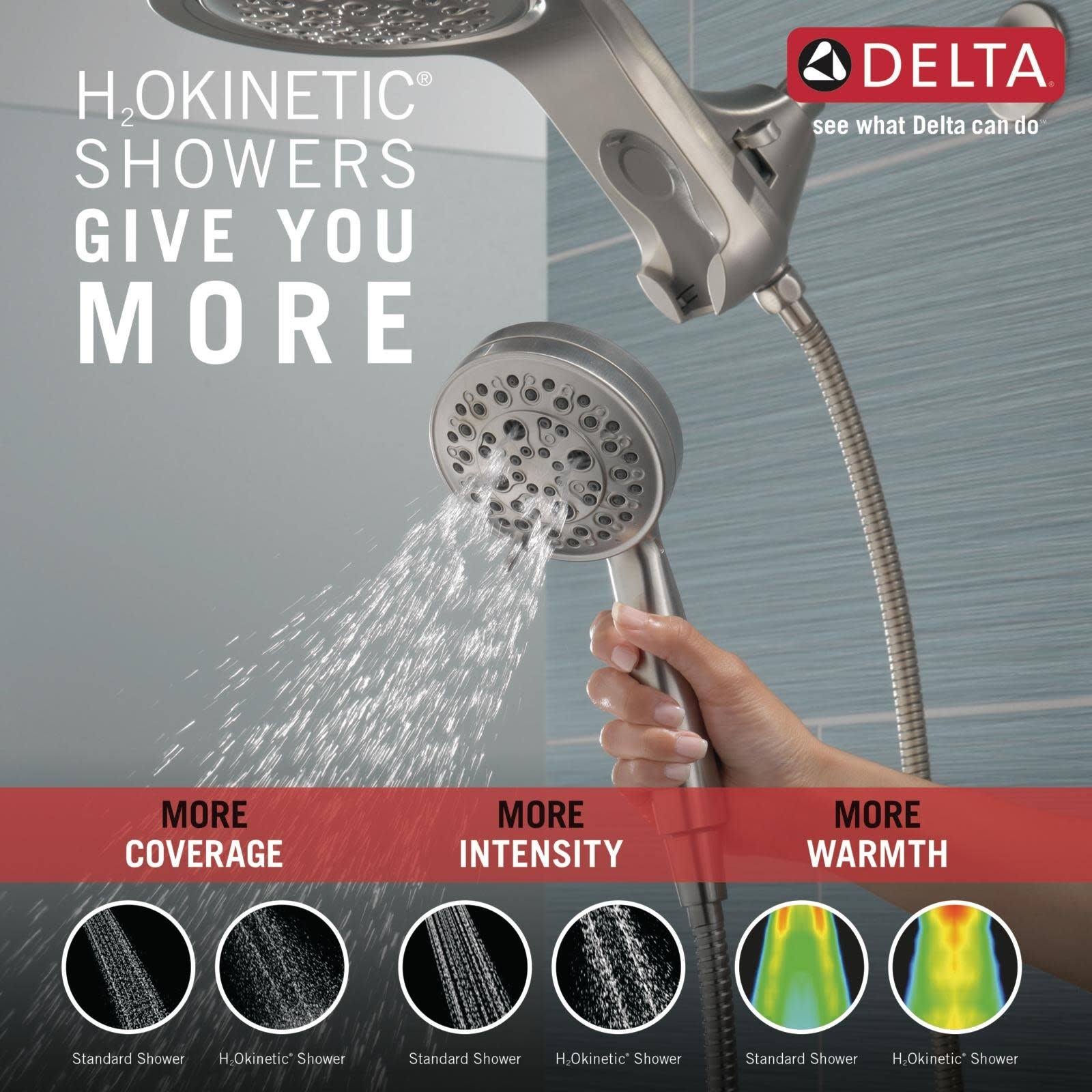 Delta 58680-25 Hydrorain Universal Showering 2.5 GPM Multi Function Shower Head, Bronze