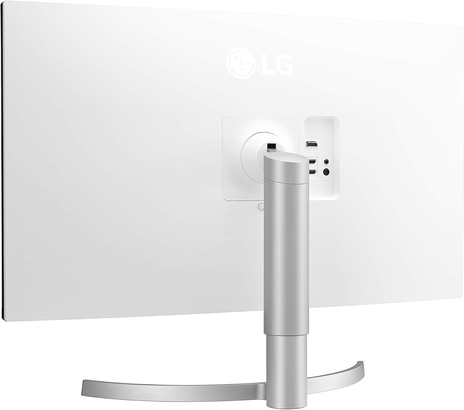 LG 32UN550-W Monitor 32" UHD (3840 x 2160) Display, DCI-P3 90% Color Gamut, HDR 10, AMD FreeSync, Borderless Design, Tilt/Height Adjustable Stand - Silver