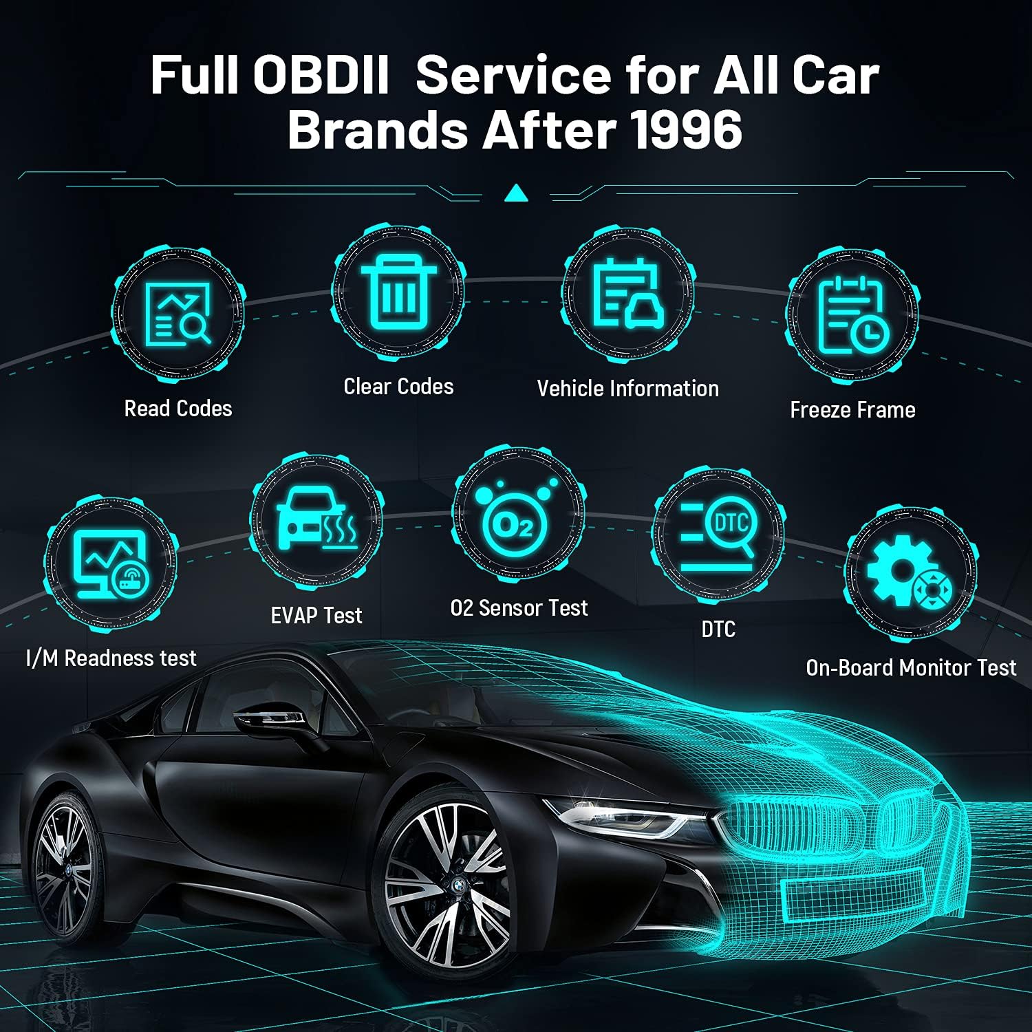 ANCEL V6 Bidirectional Scan Tool, OBD2 All System Car Diagnostic Scanner 2022 Newest, 15+ Service, ABS Bleed/IMMO/Injector Coding/TPMS/DPF/EPB/BMS/AutoVIN, Automotive Code Reader-Free Update