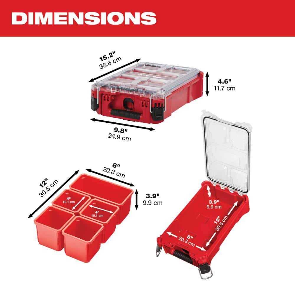 Milwaukee 15 in. PACKOUT Tote with Compact Organizer