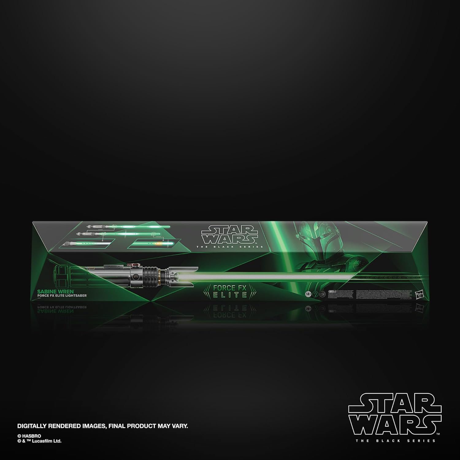 STAR WARS The Black Series Sabine Wren Force FX Elite Electronic Lightsaber with Advanced LED and Sound Effects, Ages 14 and Up