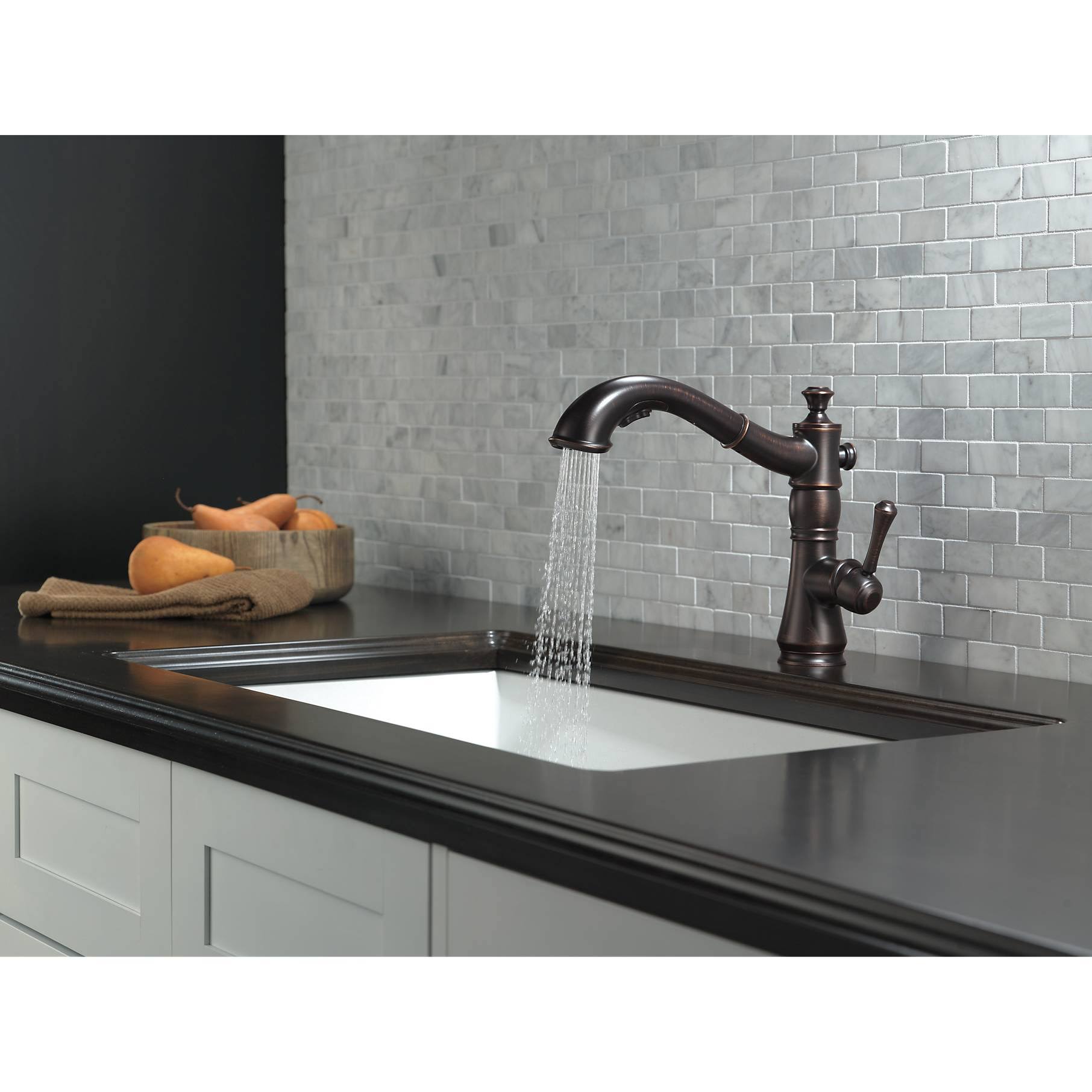 Delta 4197-RB-DST Cassidy Single Handle Pull-Out Kitchen Faucet - Venetian Bronze