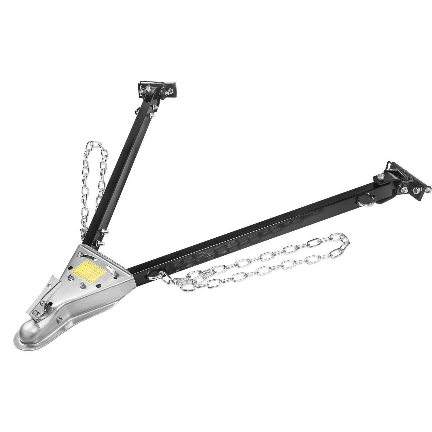 Hiltex 20046 Adjustable Universal Tow Bar 5000 lb Capacity Includes Safety Chains