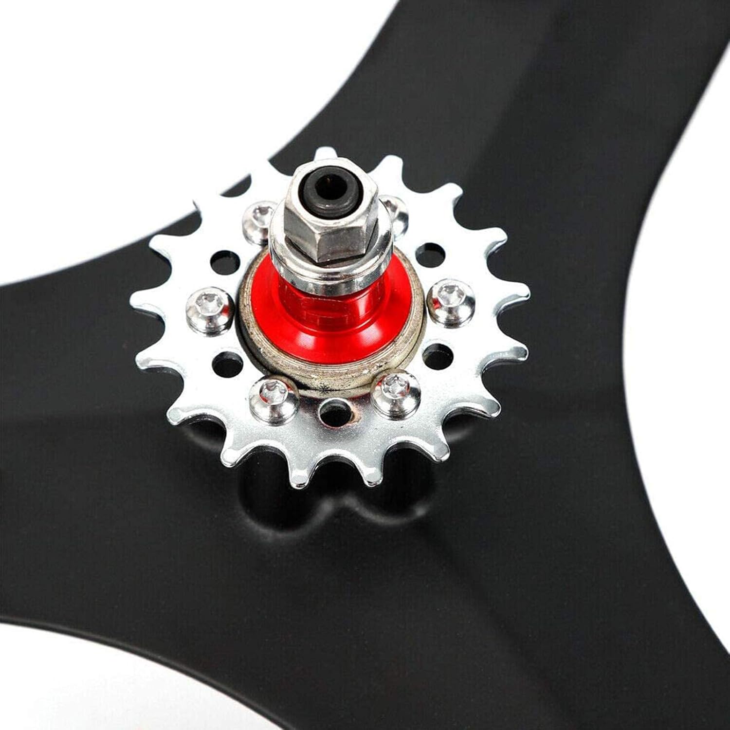 Bicycle Bike Wheel, 700C Fixed Gear Wheels, 26" Fixed Gear Bicycle Wheelset 3 Spoke Rim Single Speed Front Rear Fixie Bicycle Wheels Track Wheel Clincher Type Bike Wheel,(Front & Rear) White