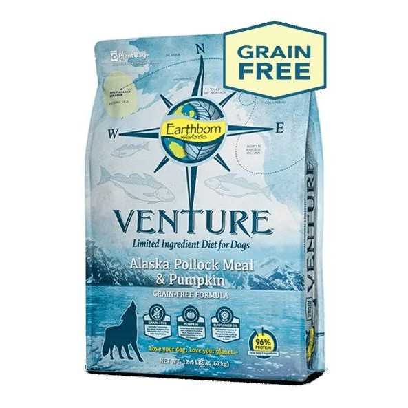 Earthborn Holistic Venture Limited Ingredient Alaska Pollock Meal &amp; Pumpkin Grain-Free Dry Dog Food - Pet Supplies online store