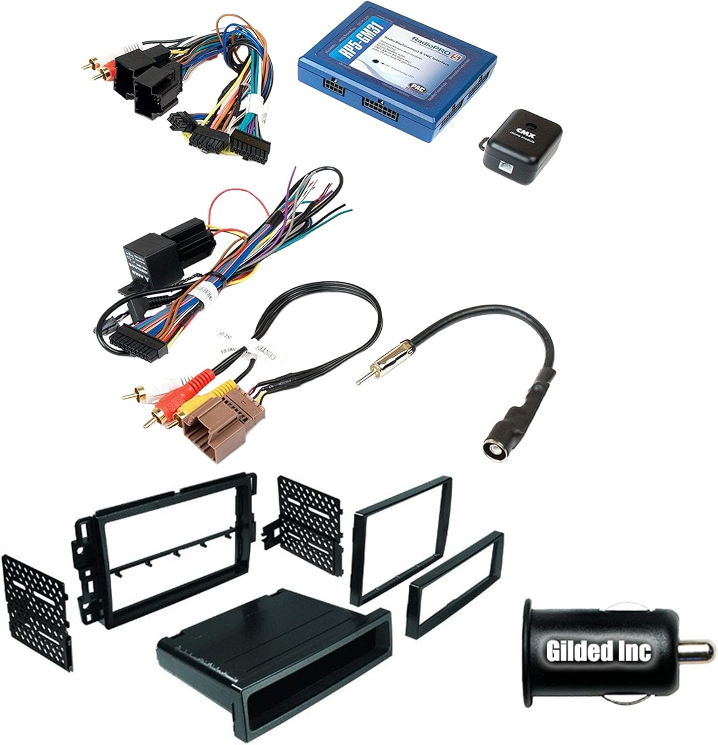 PAC RP5-GM31 Radio Replacement Interface with Built-In OnStar Package for 2007-2012 Yukon/XL/Denali Vehicles