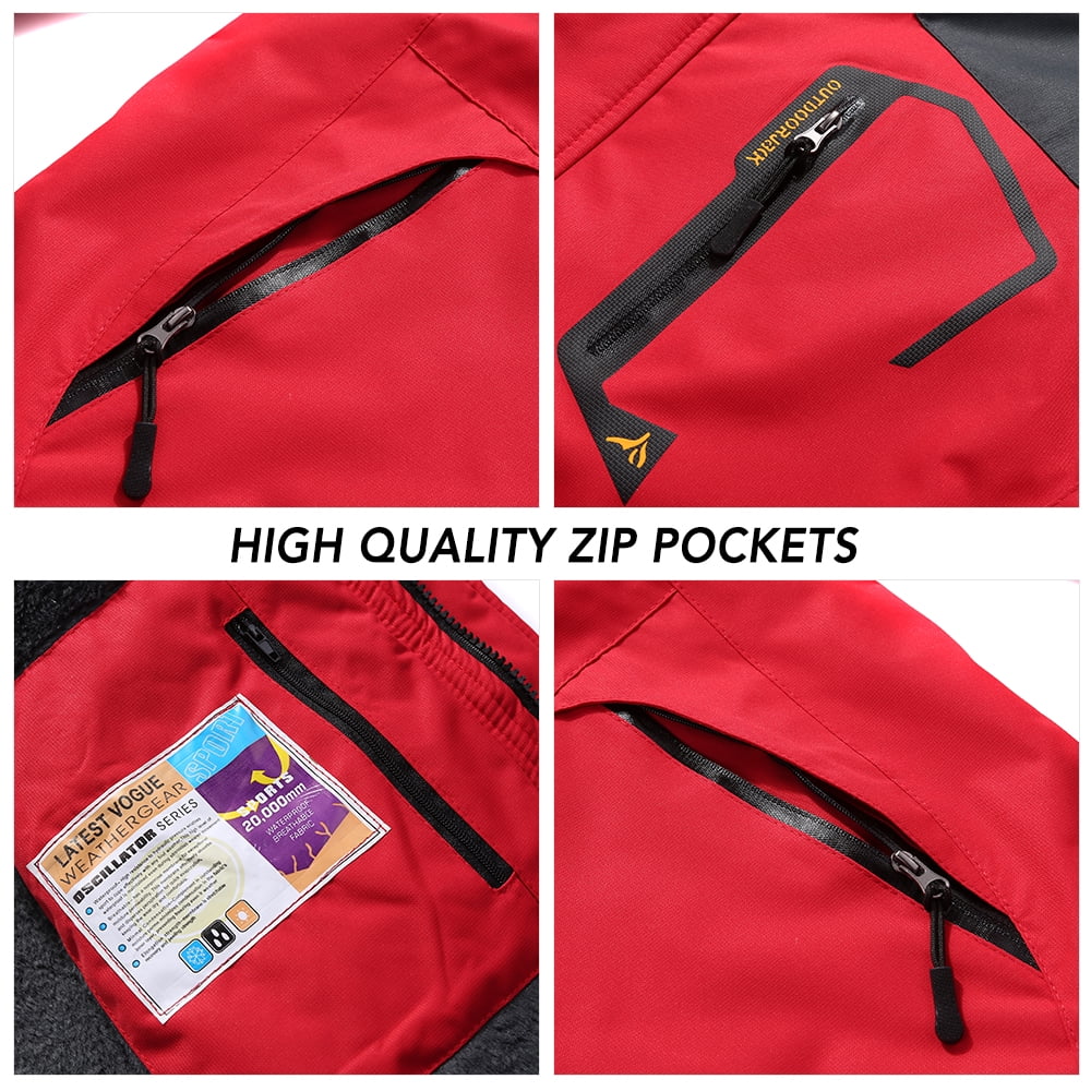 Women Mountain Waterproof Shell Jacket Ski Jacket Windproof Jacket Winter Warm Jacket for Camping Hiking Skiing