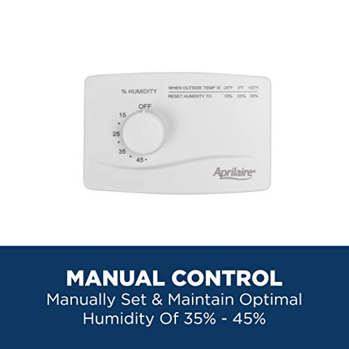 Aprilaire 500M Whole Home Humidifier with Manual Control + Bypass Humidifier Installation Kit, Compact Furnace Humidifier, Large Capacity Whole House Humidifier for Homes up to 3,000 Sq. Ft.