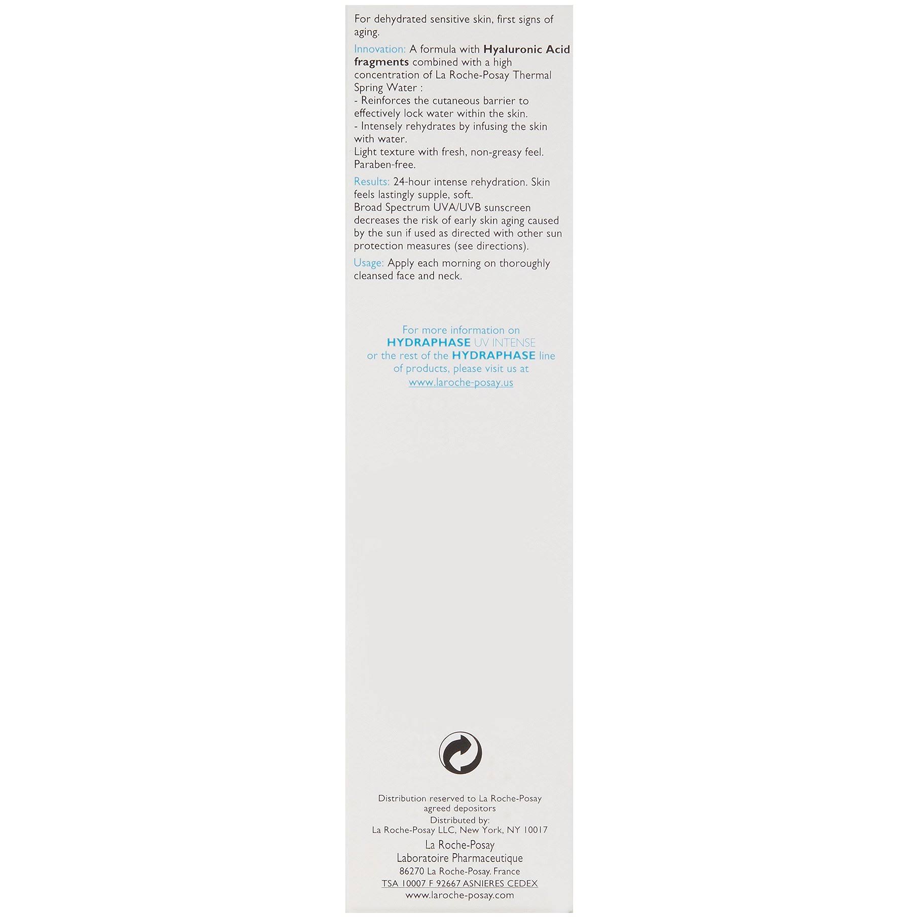 La Roche-Posay Hydraphase Intense UV Moisturizer with SPF 20, 1.69 fl. oz.