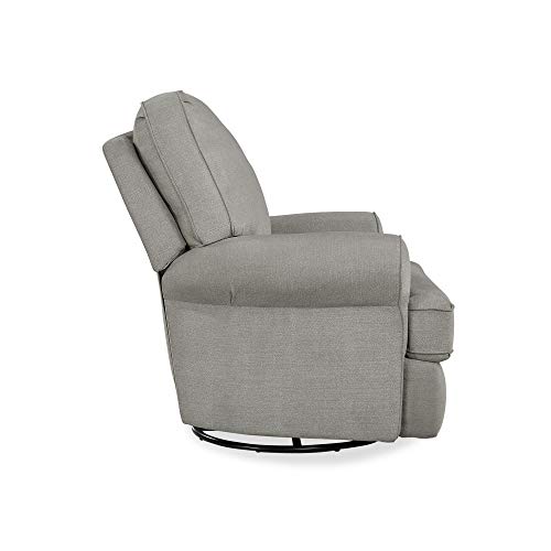 Baby Relax Kenzie Swivel Glider Recliner Chair, Nursery Furniture, Gray