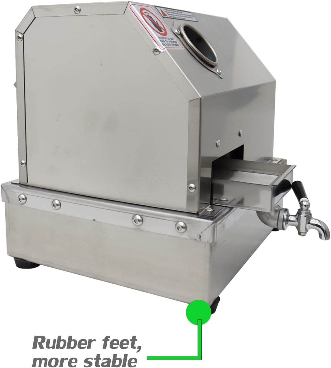 Manual Sugarcane Juicer Crusher Machine Commercial Sugar Cane Press Juicer Machine Sugar Cane Extractor Squeezer with 2 Peeling Knives