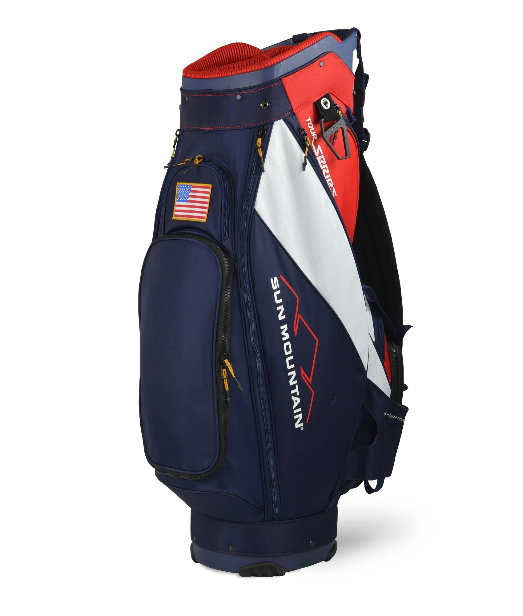 Sun Mountain Tour Series Cart Bag, Navy/White/Red