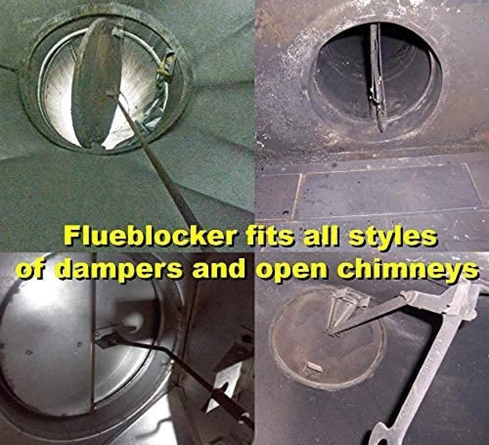 Flueblocker to Plug a 6" Round Chimney Flue – Chimney Sheep Wool Wood Stove & Fireplace Draft Stopper Plug Excluder – Save Energy Block Smell & Debris – Better Than Inflatable Pillow Balloon