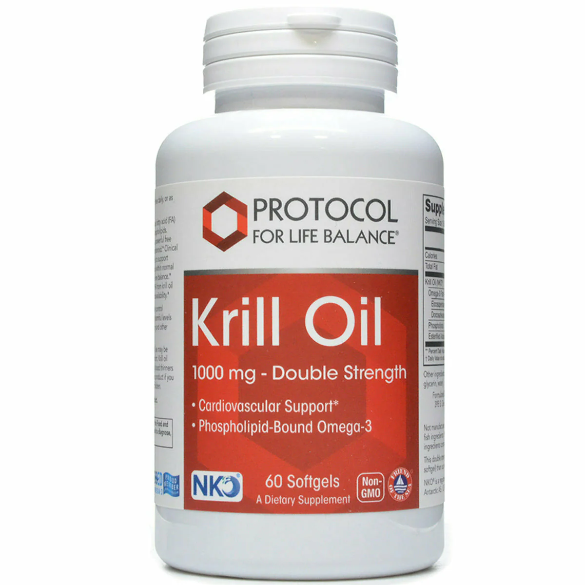 Neptune Krill Oil 1000 mg 60 softgels by Protocol For Life Balance - Kansas Nuitrition - HNZSDS