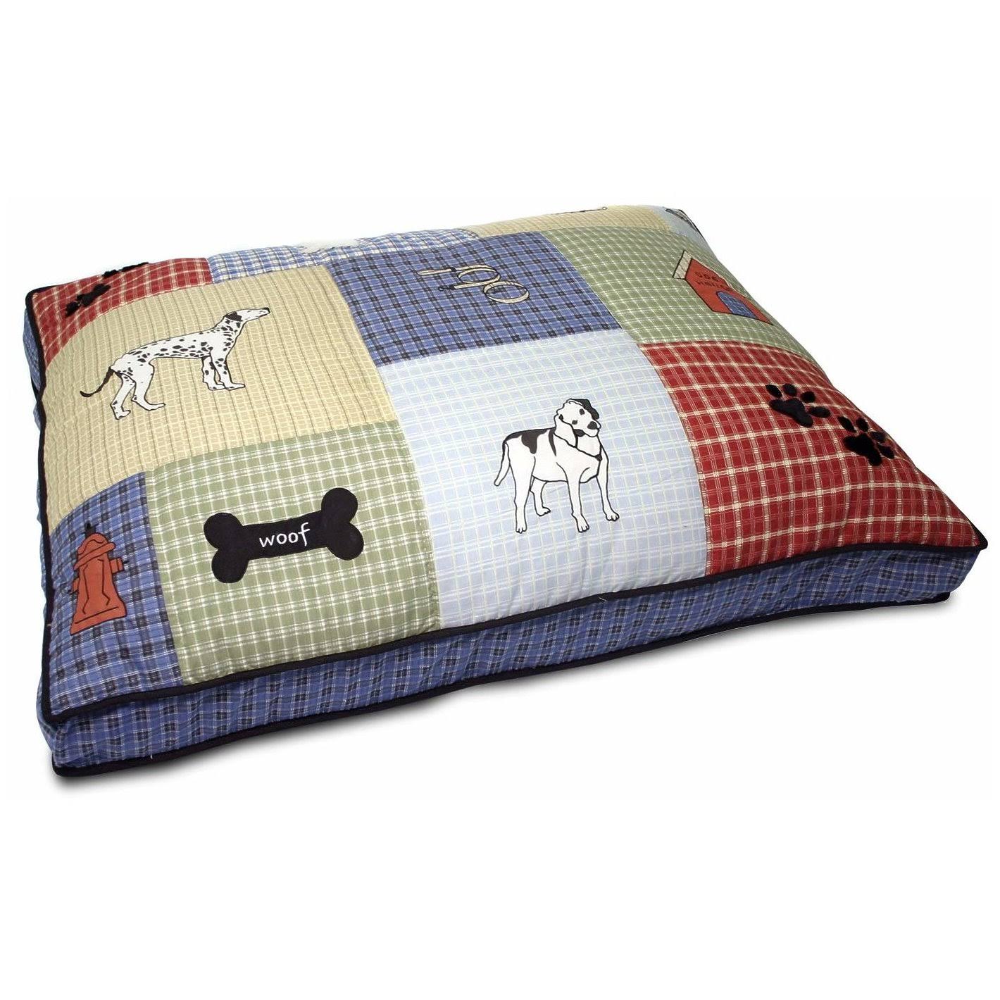 Petmate Quilted Applique Dog Bed Classic Dog Motif Large Grand