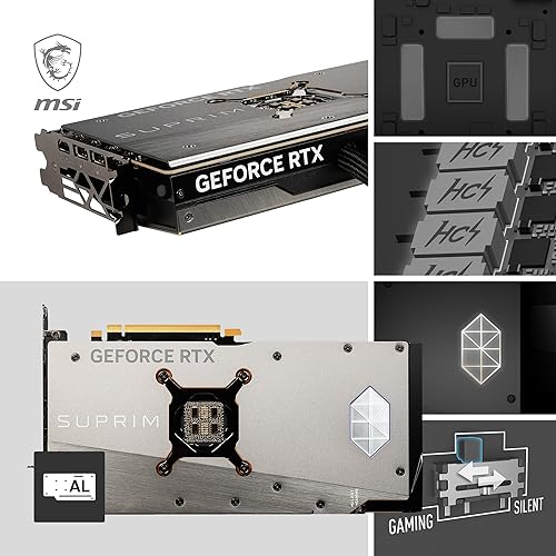 MSI NVIDIA GeForce RTX 4090 Suprim X 24GB GDDR6X Graphics Card