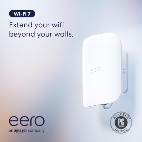 Introducing Amazon eero Outdoor 7 dual-band mesh wifi router - Weatherproof rating of IP66, Coverage up to 15,000 sq. ft. outdoors, 1-pack, Includes 30W PoE+ adapter, 2024 release