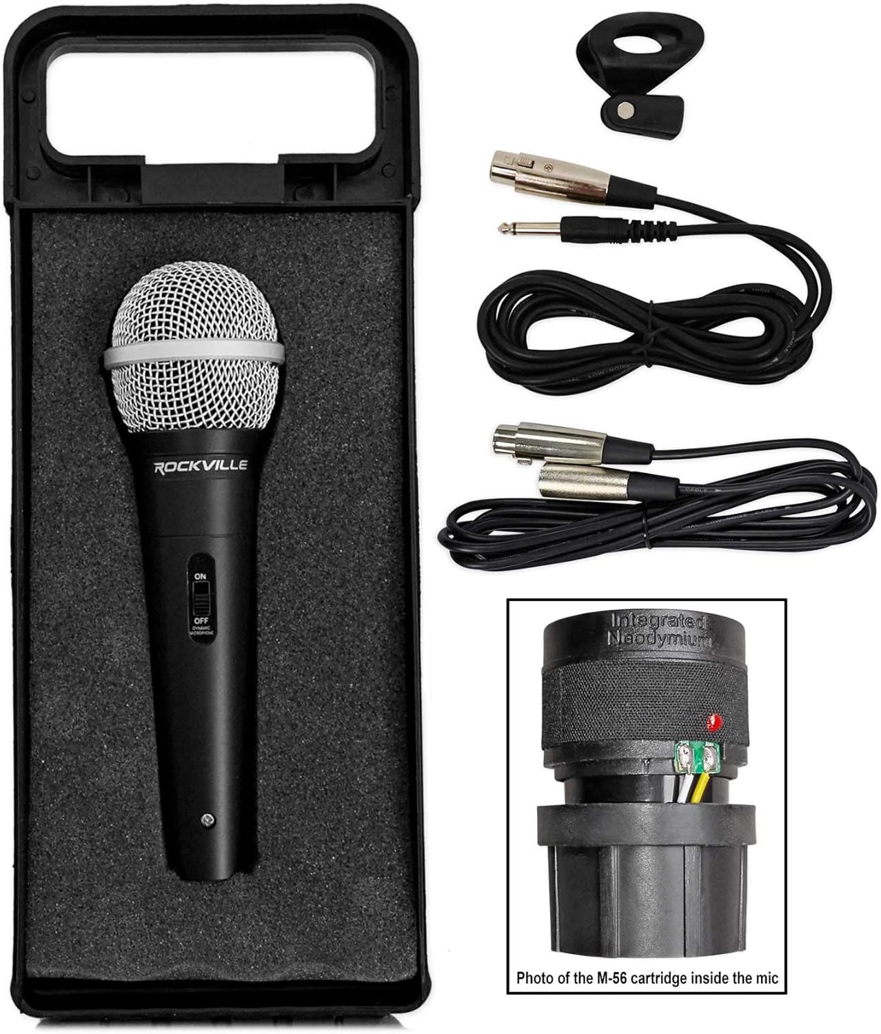 Rockville Karaoke Machine System w/Pair 10" Speakers+Bluetooth Mixer Amp+Mics
