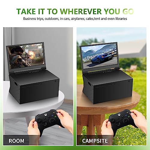G-STORY 12.5‘’ Portable Monitor for Xbox Series X 4K Portable Gaming Monitor IPS Screen for Xbox Series S（not Included） with Two HDMI, HDR, Freesync Game Mode Travel