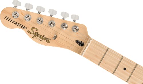 Squier Affinity Series Telecaster Electric Guitar, with 2-Year Warranty, Butterscotch Blonde, Maple Fingerboard, Left-Handed