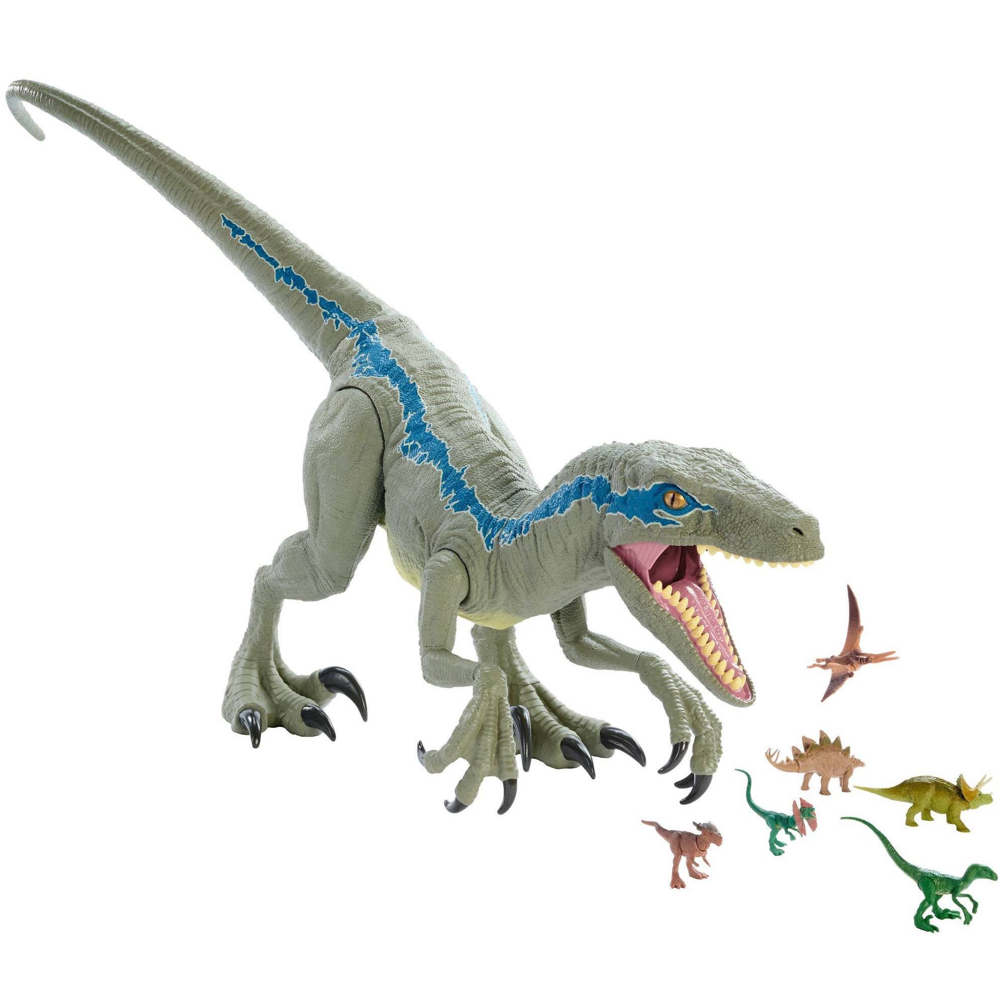 Jurassic World Super Colossal Velociraptor Blue