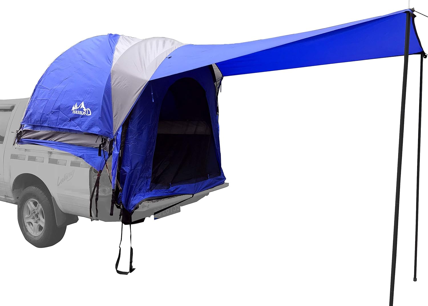 Hasika Truck Bed Tent for Camping 5-6.5 Foot with Floor Waterproof Double Layer Full Size Truck Short/Regular Bed
