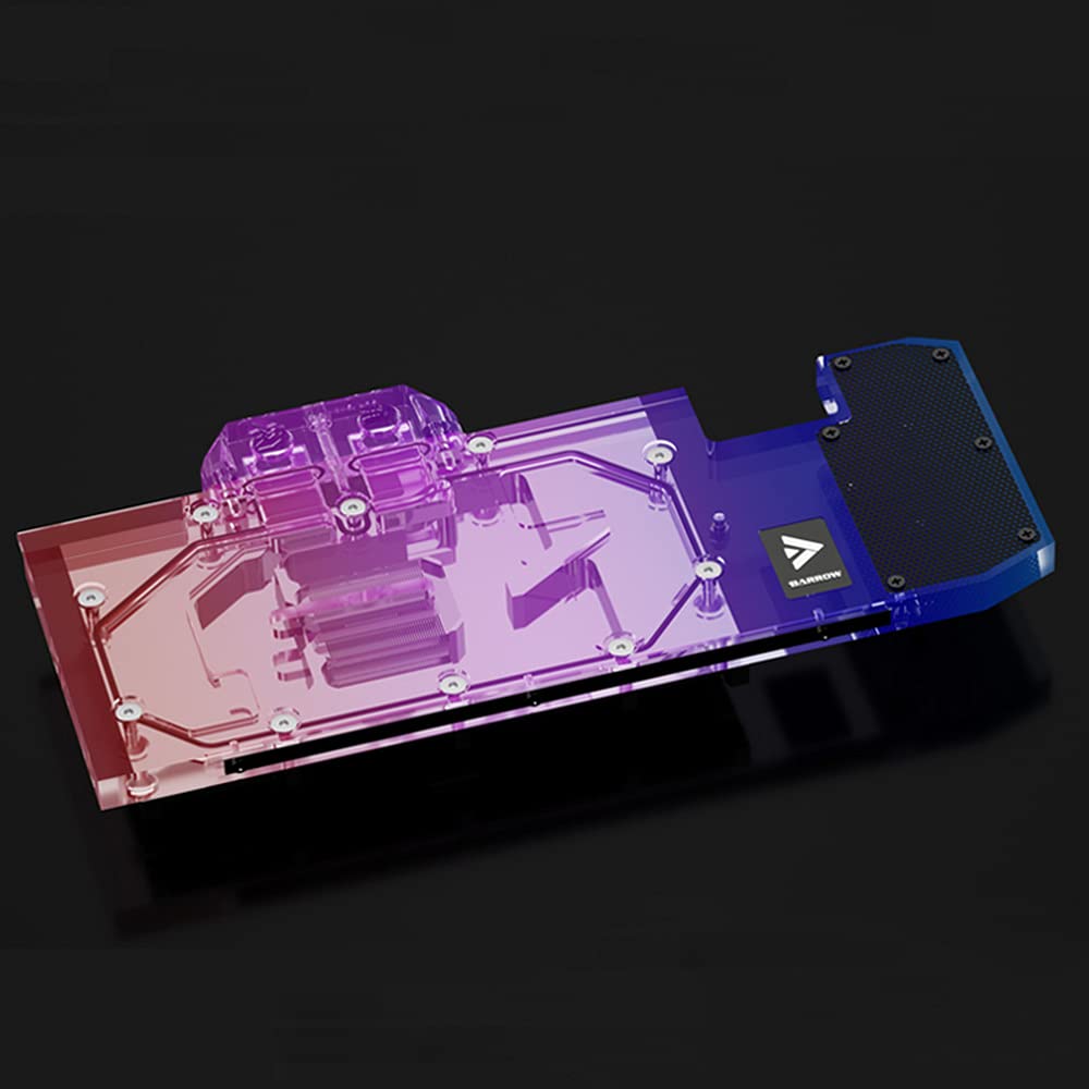 Barrow Copper GPU Water Cooling Block GPU Waterblock Graphics Card Water Cooling Block for MSI RTX3090 RTX3080 RTX3070 (for MSI RTX3090 RTX3080 Ventus 3X with Water Cooling Backplate)