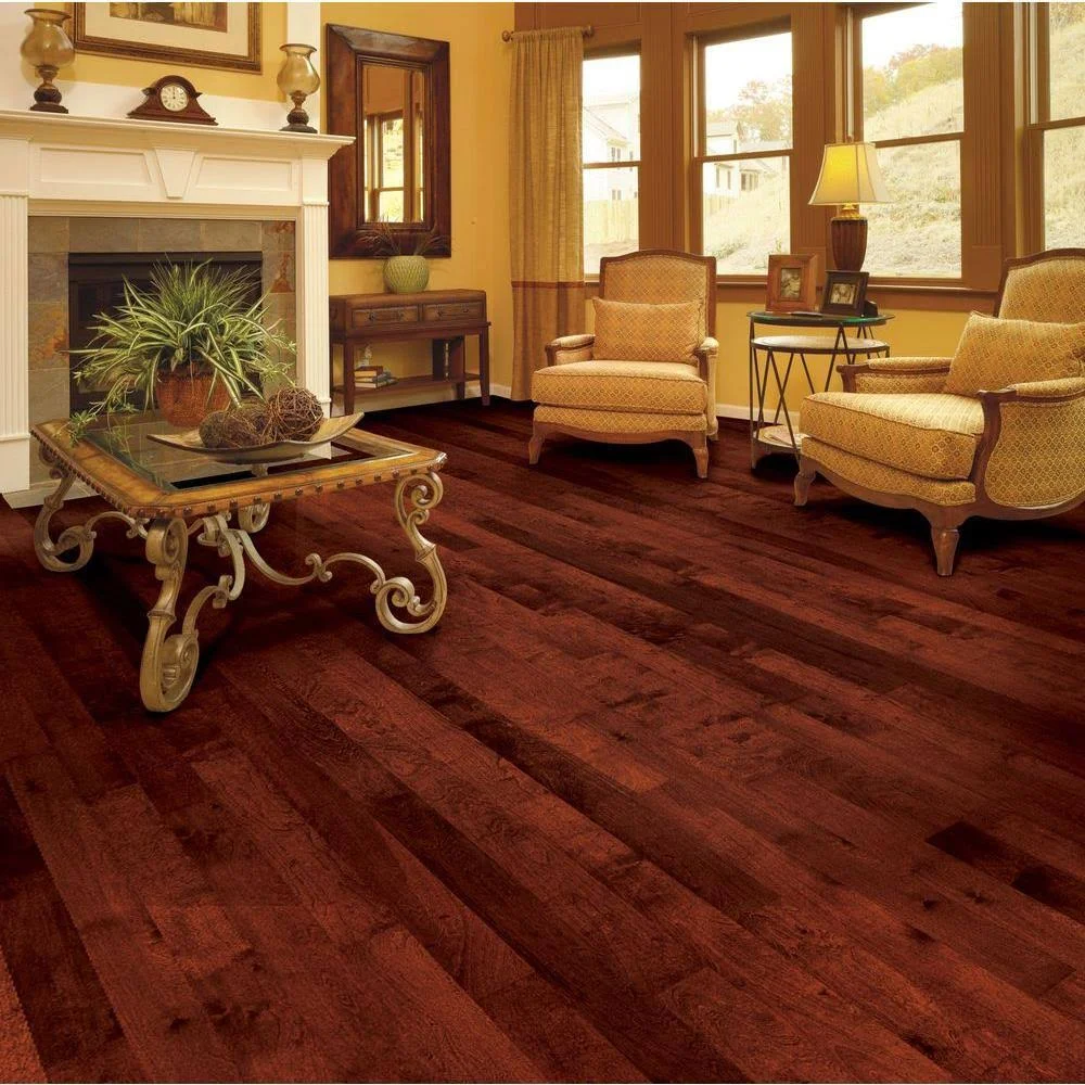 Home Legend High Gloss Birch Cherry 3/4 in. Thick x 4-3/4 in. Wide x Random Length Solid Hardwood Flooring (18.70 Sq. ft. / CASE