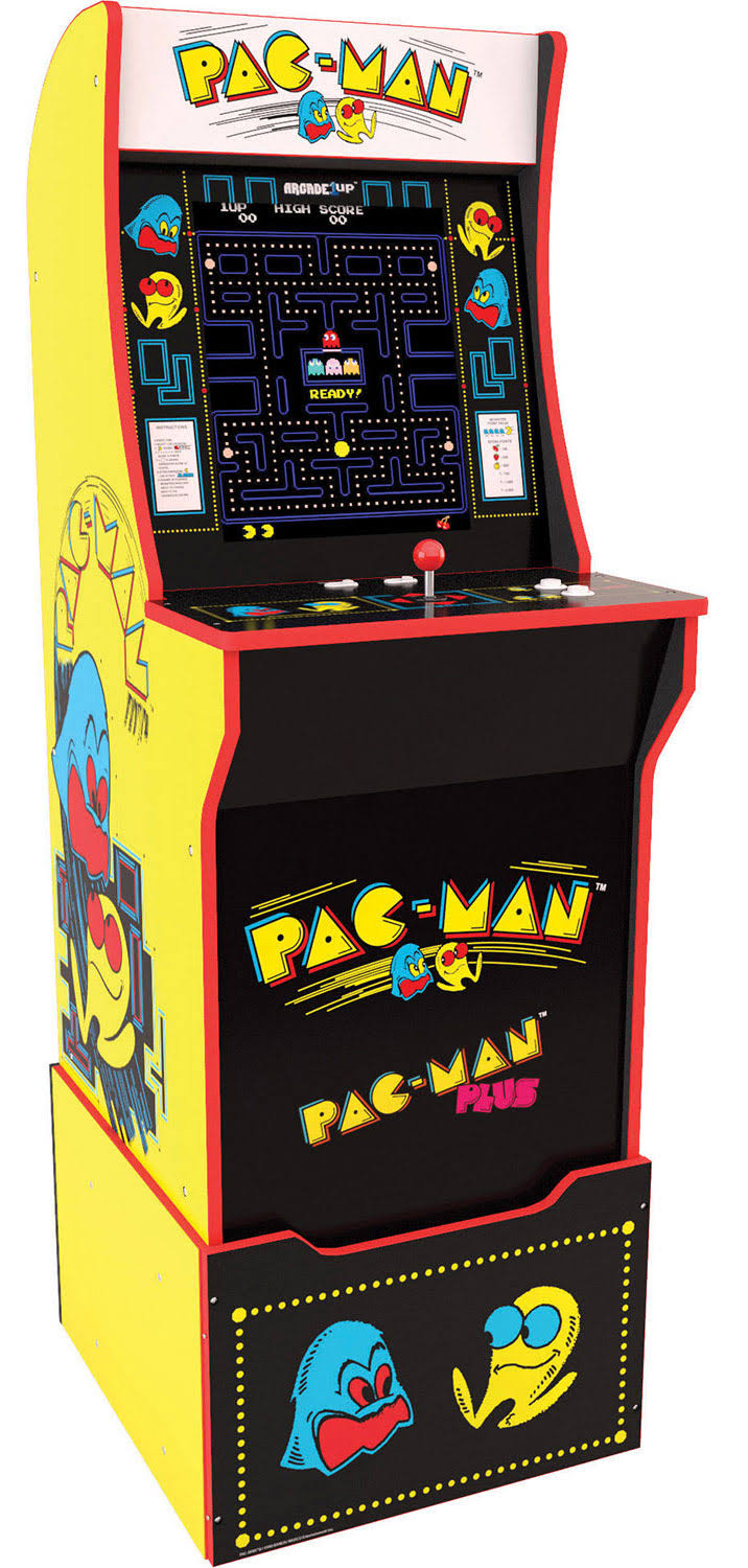 Arcade1Up Pac-Man Arcade Cabinet with Riser