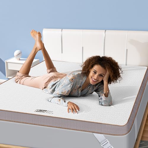 BedStory 4 Inch Memory Foam Mattress Topper Queen - Gel Infused Bed Toppers with Removable Cover & High Density Memory Foam - Medium Firm, CertiPUR-US Certified