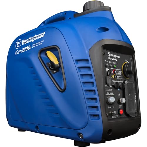 Westinghouse 2550 Peak Watt Super Quiet & Lightweight Portable Inverter Generator, RV Ready 30A Outlet, Gas and Propane Powered, CO Sensor, Parallel Capable, Long Run Time