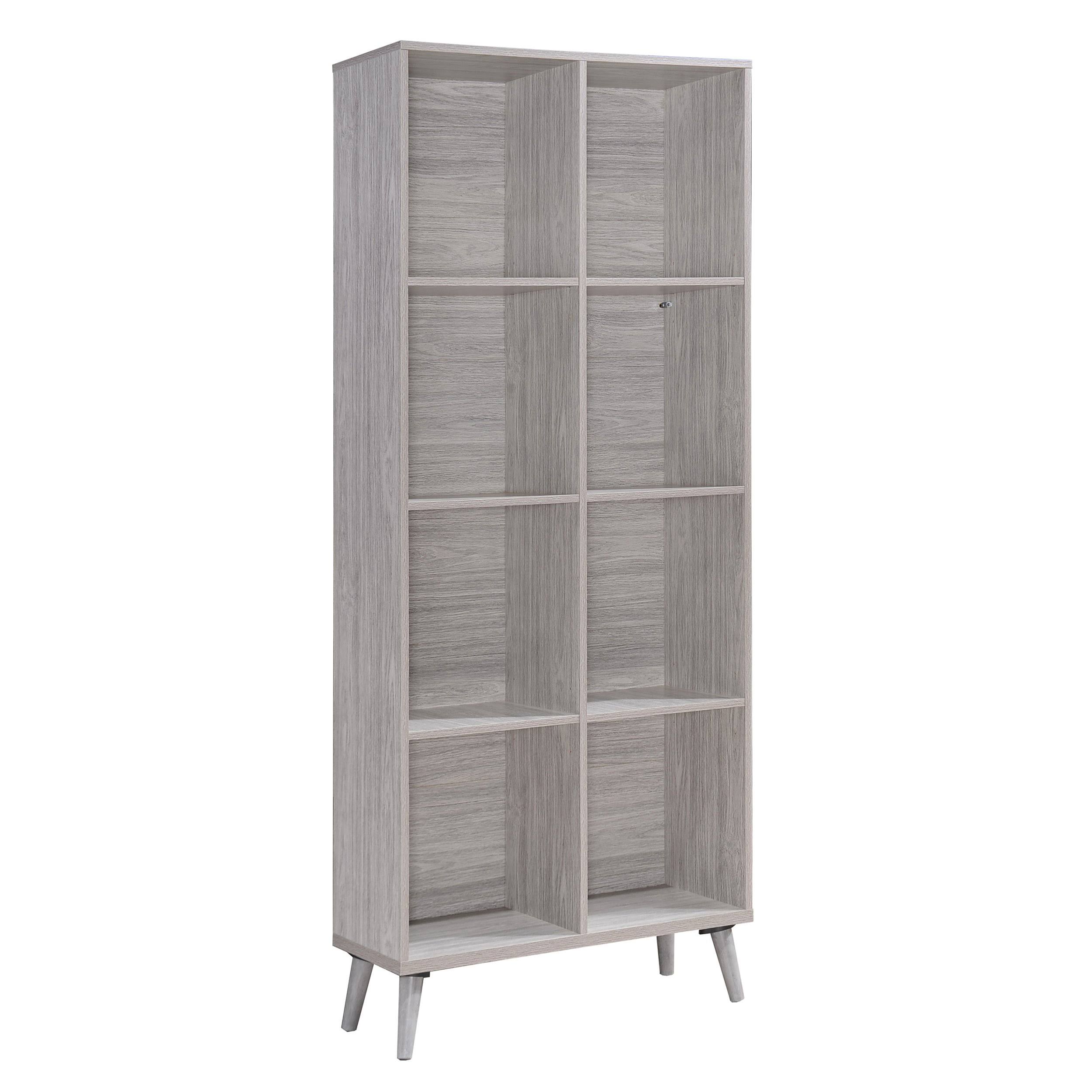 Eloise Mid Century Finished Faux Wood Bookcase - Wenge