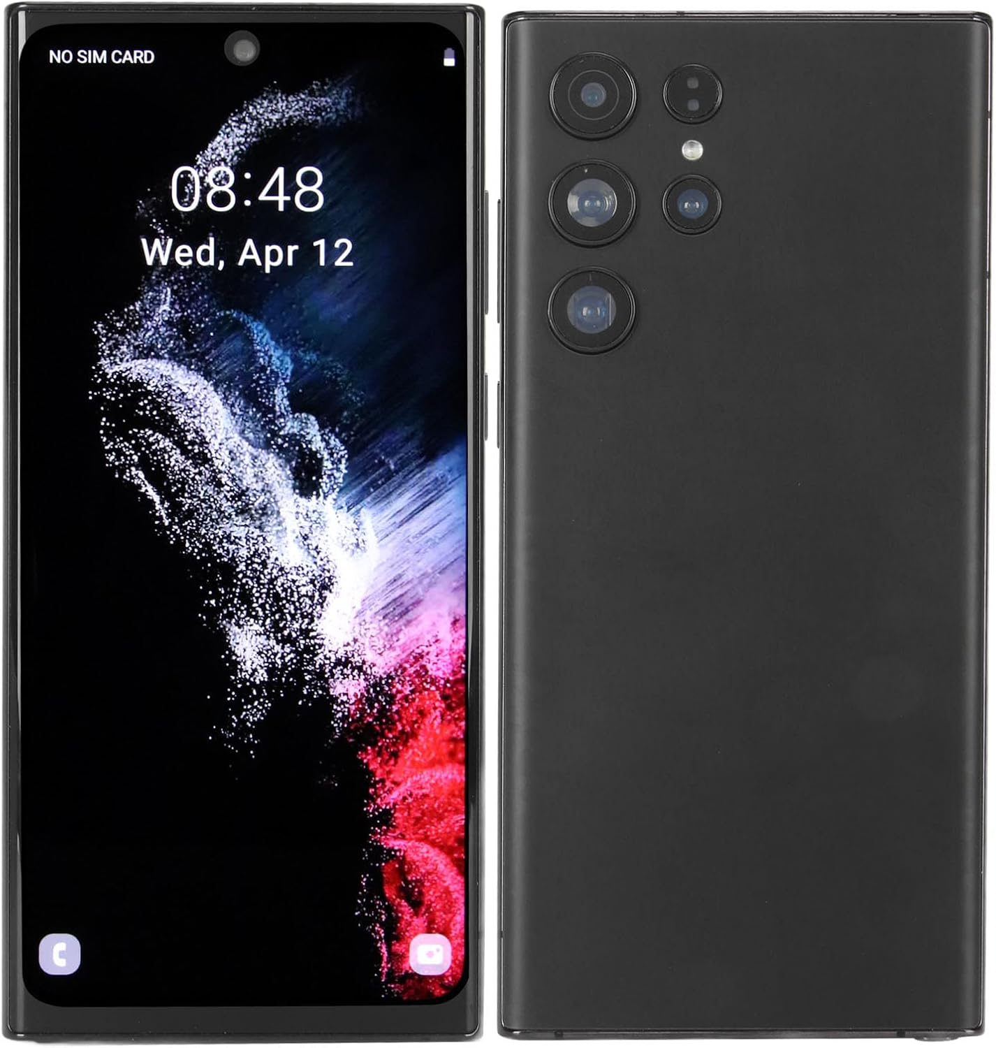 23 Plus Ultra Pro Cell Phone, Unlocked for Android 12 Smartphone with Stylus, 8GB RAM 128GB ROM, 6.5 HD Display, 16MP 24MP Dual Camera, Dual SIM, 5000mAh Battery (Black)