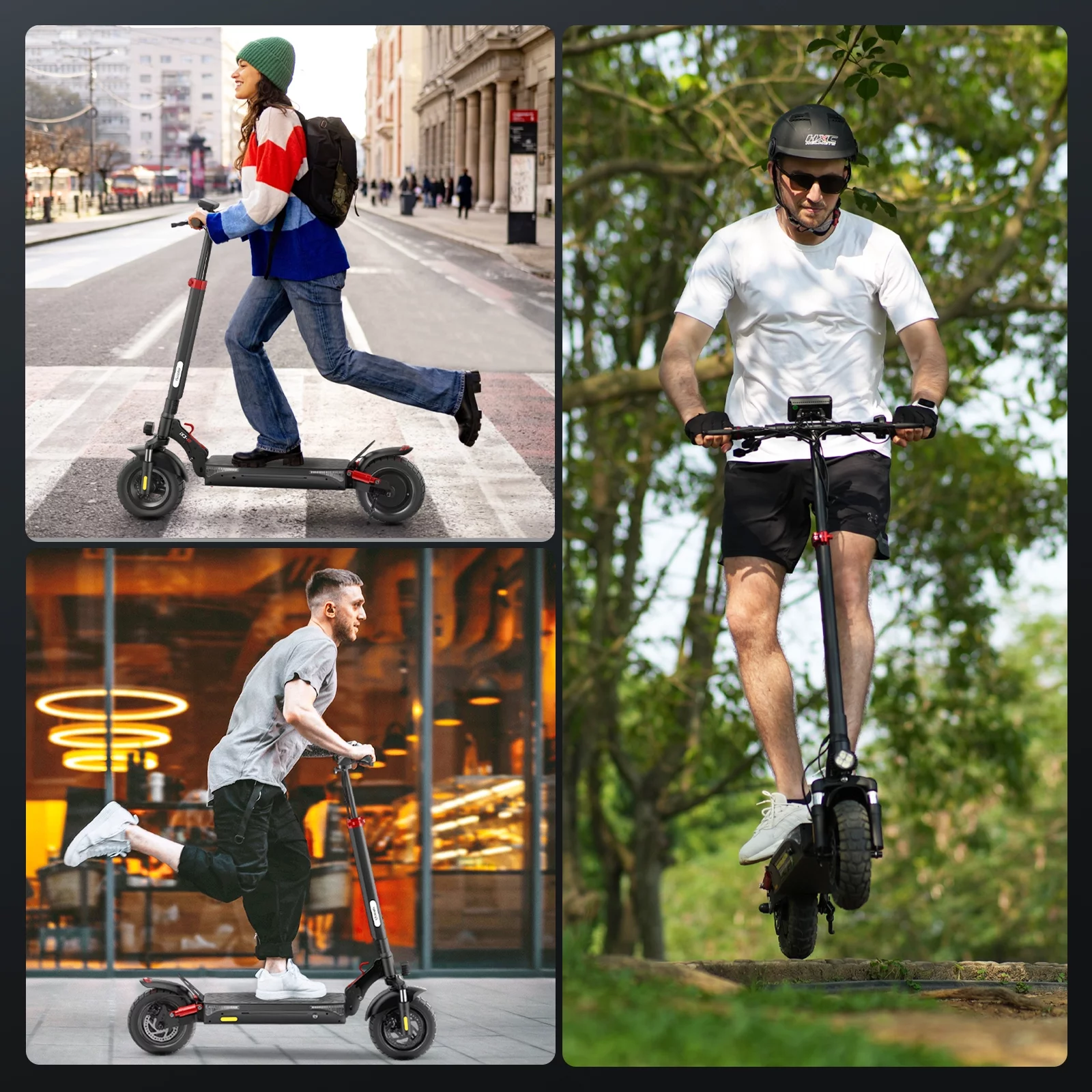 iScooter iX3 800W Electric Scooter, Up to 25 MPH,25Miles Range, Dual Brake, Folding Scooter for Adults, Off Road Electric Scooter