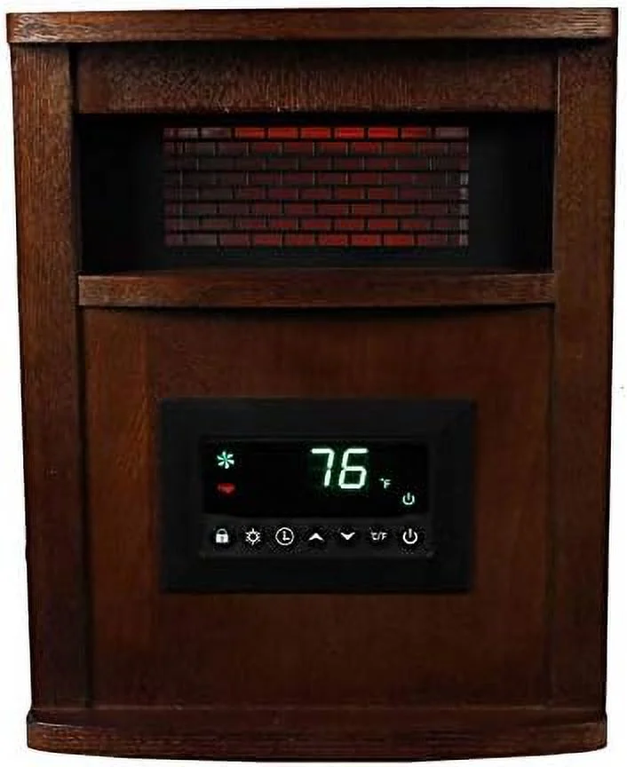 NLIBOOMLife LifePro 6 Element 1500W Portable Infrared Quartz Space Heaters (Pair)