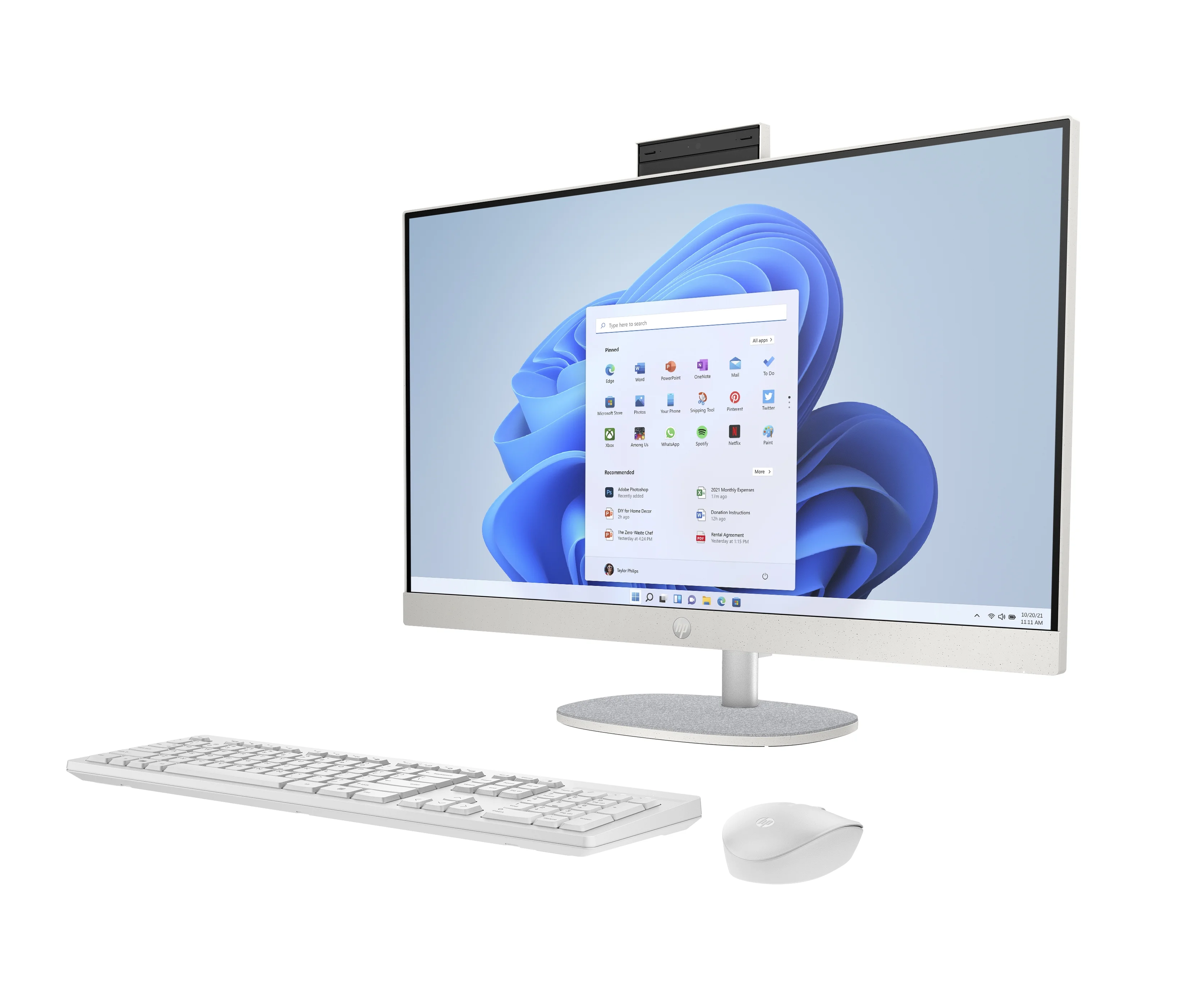 HP 27" All-in-One Desktop 1920 x 1080 FHD Intel Core i5-1335U 16GB RAM 512GB SSD Intel UHD Graphics Shell White