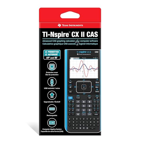 Texas Instruments TI-Nspire CX II CAS Color Graphing Calculator with Student Software (PC/Mac)