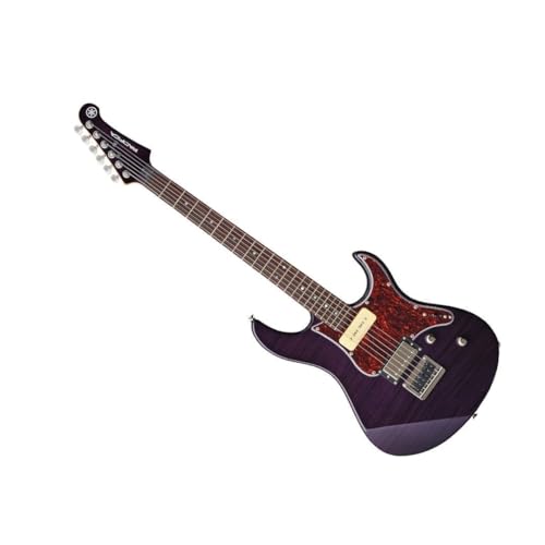 YAMAHA 6 String Solid-Body Electric Guitar, Right, Translucent Black, 612VII (PAC612VIIFM TBL)