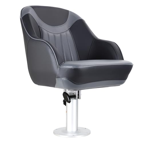 Premium Pontoon Captains Bucket Boat Seat,White