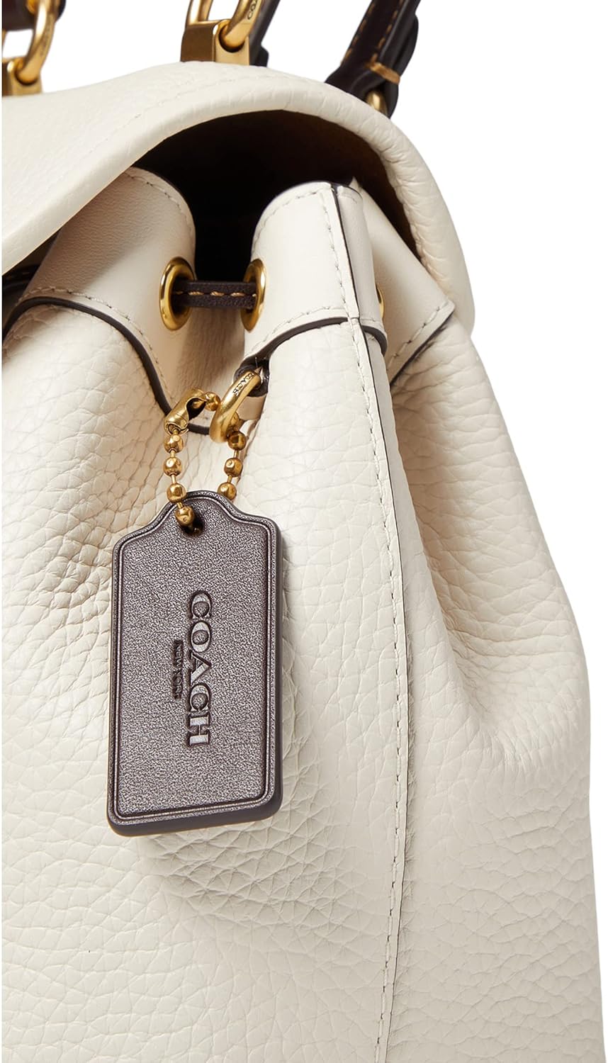 Coach Color-Block Leather Riya Backpack 21 Chalk Multi One Size