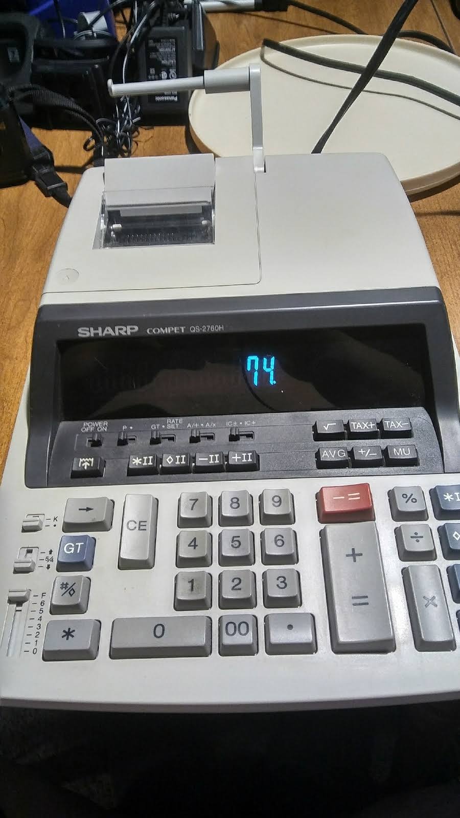 Sharp QS-2760H Printing Calculator