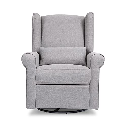 DaVinci Hayden Recliner and Swivel Glider in Shadow Grey, Greenguard Gold & CertiPUR-US Certified