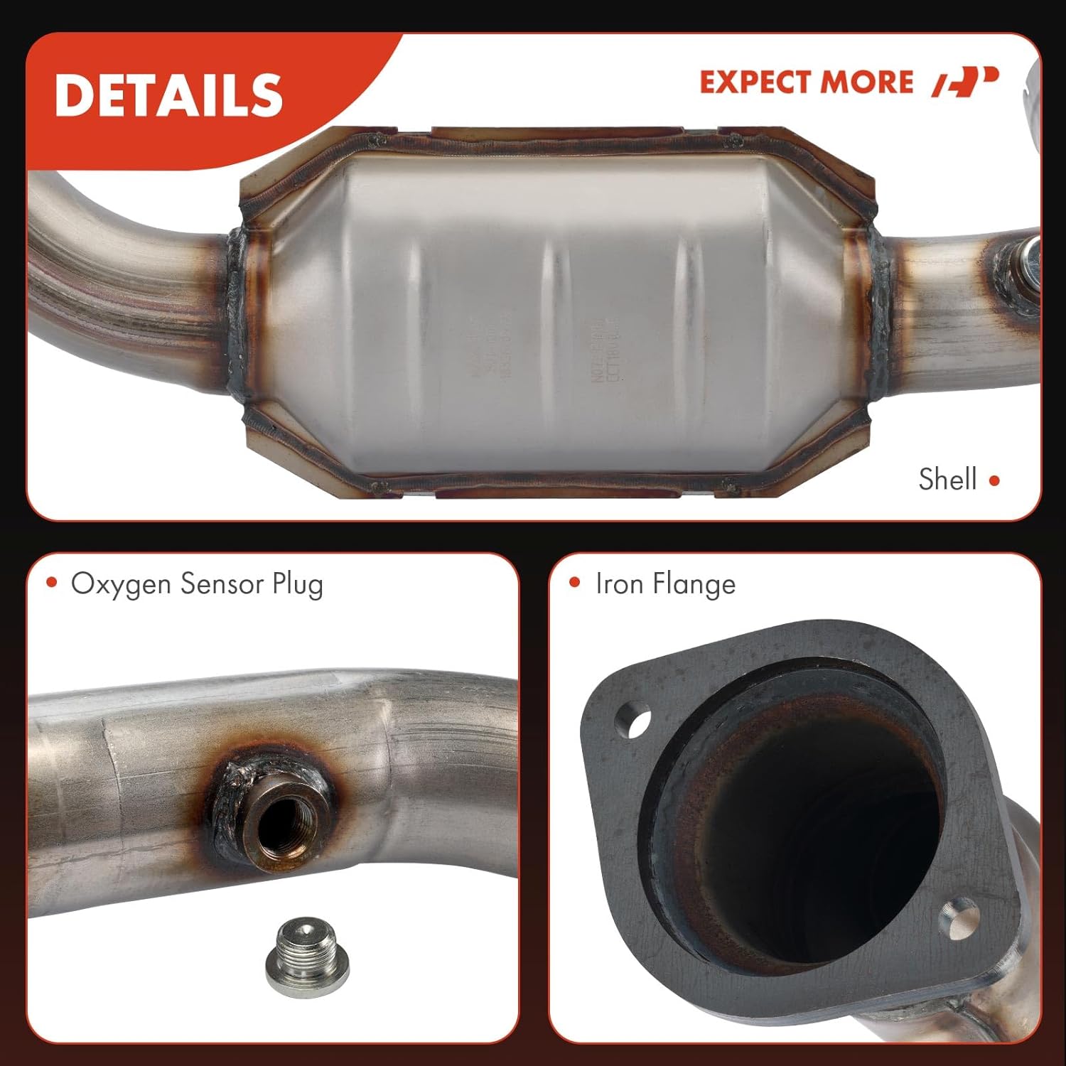A-Premium Catalytic Converter Kit Direct-Fit Compatible with Chevy, GMC & Cadillac Models - Avalanche, Silverado, Suburban, Tahoe, Sierra, Yukon, Escalade - 1999-2006 - 4.3L 4.8L 5.3L - EPA Compliant