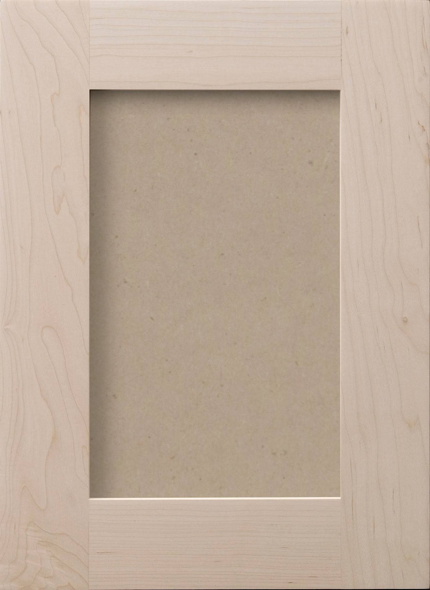 16x22 x 22x22 Unfinished Paint Grade Hard Maple Shaker Recess Panel Kitchen Cabinet Door