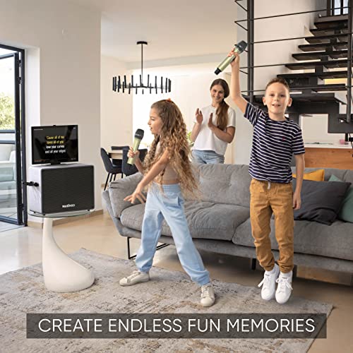 Professional Karaoke Machine with Lyrics Display Screen for Adults, 2 Wireless Microphones, Bluetooth Portable PA Speaker System Set with Built in 15" Touch Tablet with Android & WiFi, Alto X6