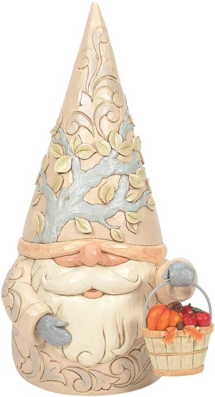Enesco Jim Shore Heartwood Creek Four Seasons Gnome Statue with 4 Baskets Figurine 16.5 Inch Multicolor