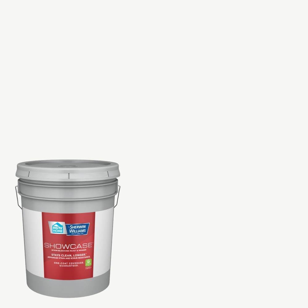 HGTV Home by Sherwin-Williams Showcase Flat/Matte Ultra White 7006-24 Interior Paint (5-Gallon) | 7006-24-935244
