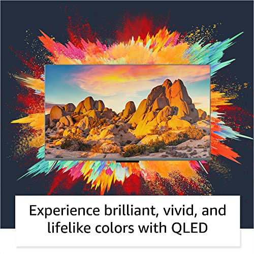Amazon Fire TV 75" Omni QLED Series 4K UHD smart TV, Dolby Vision IQ, Fire TV Ambient Experience, local dimming, hands-free with Alexa