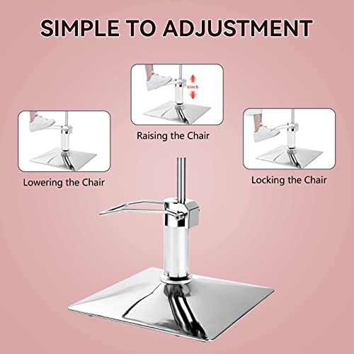 Styling Chair for Hair Stylist,Wide Seat Hydraulic Hair Salon Chair Barber Chair, 360° Swivel,Recline 135°，Beauty Spa Cosmetology Shampoo Hairdressing Braiding Tattoo Chair for Women Men